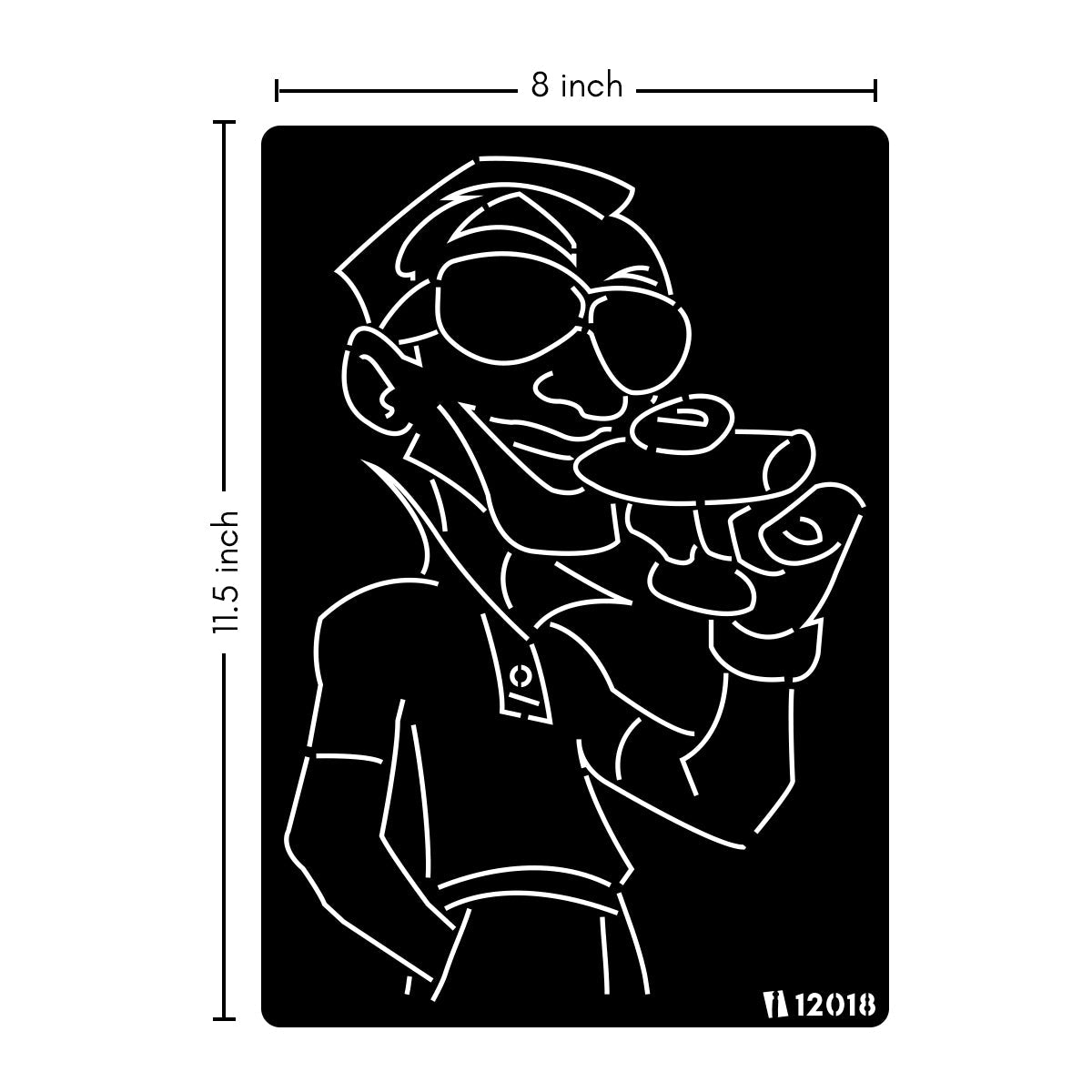 iCraft Multi-Surface Stencils - Perfect for Walls, DIY & Resin Art Projects | Reusable |A4 Stencil-12018