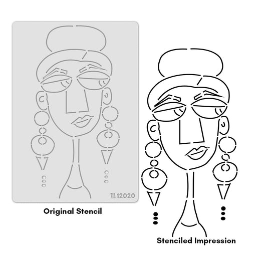 iCraft Multi-Surface Stencils - Perfect for Walls, DIY & Resin Art Projects | Reusable |A4 Stencil-12020