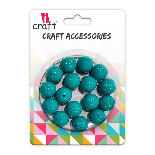 iCraft Accessories-Peacock Moti 14mm.Pack Of 30 Grams