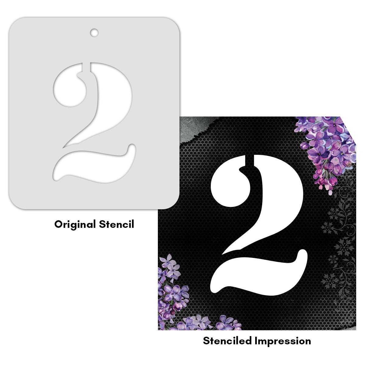 iCraft Numeric Stencil 4" x 4" - ICS-28 (2)