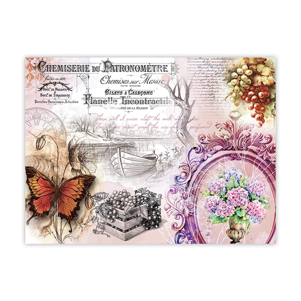 iCraft Decoupage Paper Pack - Dual-Sheet Set for Resin Art & Furniture Upcycling and DIY’s - 3038