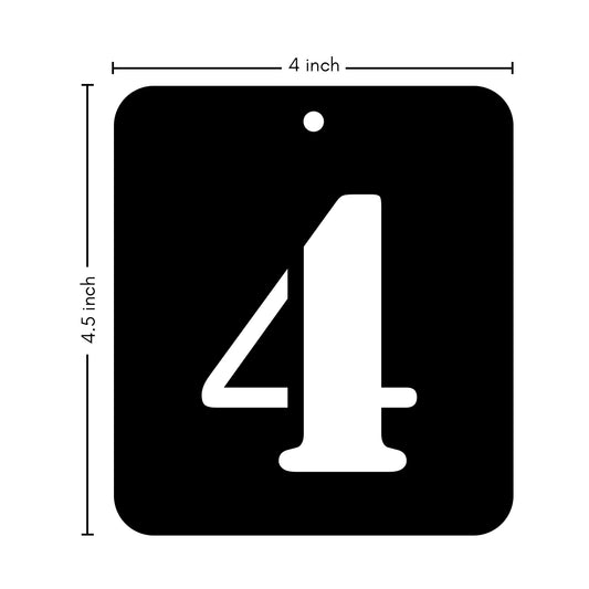 iCraft Numeric Stencil 4" x 4" - ICS-30 (4)