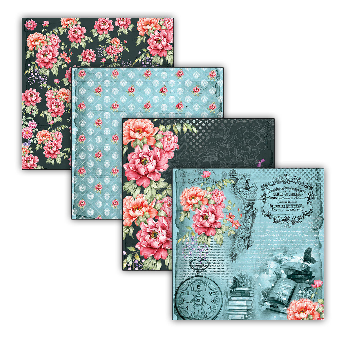 Bloom de Fleur 6" x 6" Patterned Papers (Pack of 24 Sheets)