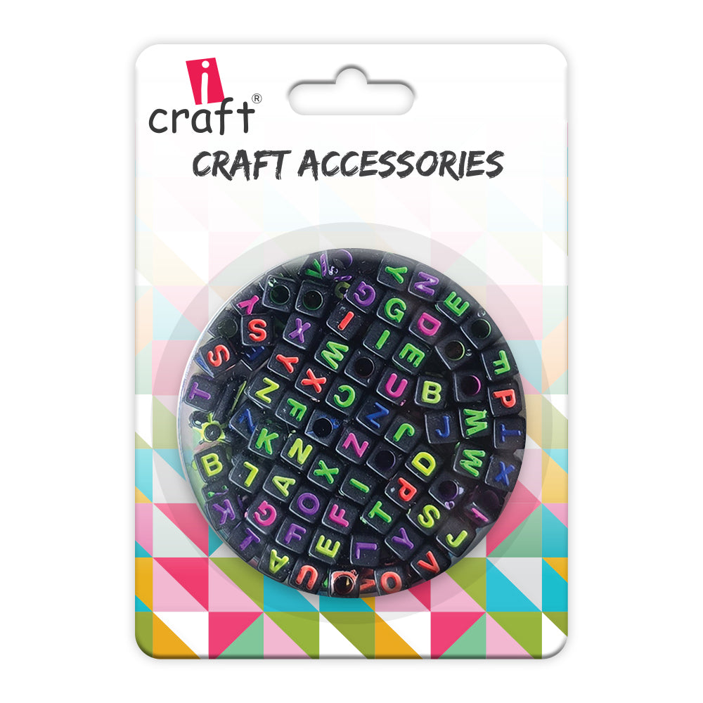 iCraft Alphabet Beads: Neon Alphabet Create Personalized Jewelry and More!