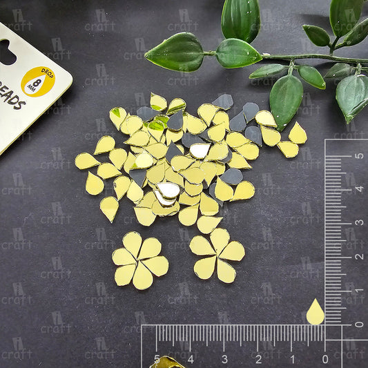 iCraft Gold Glass Mirror - Drop. Pack Of 50 Grams