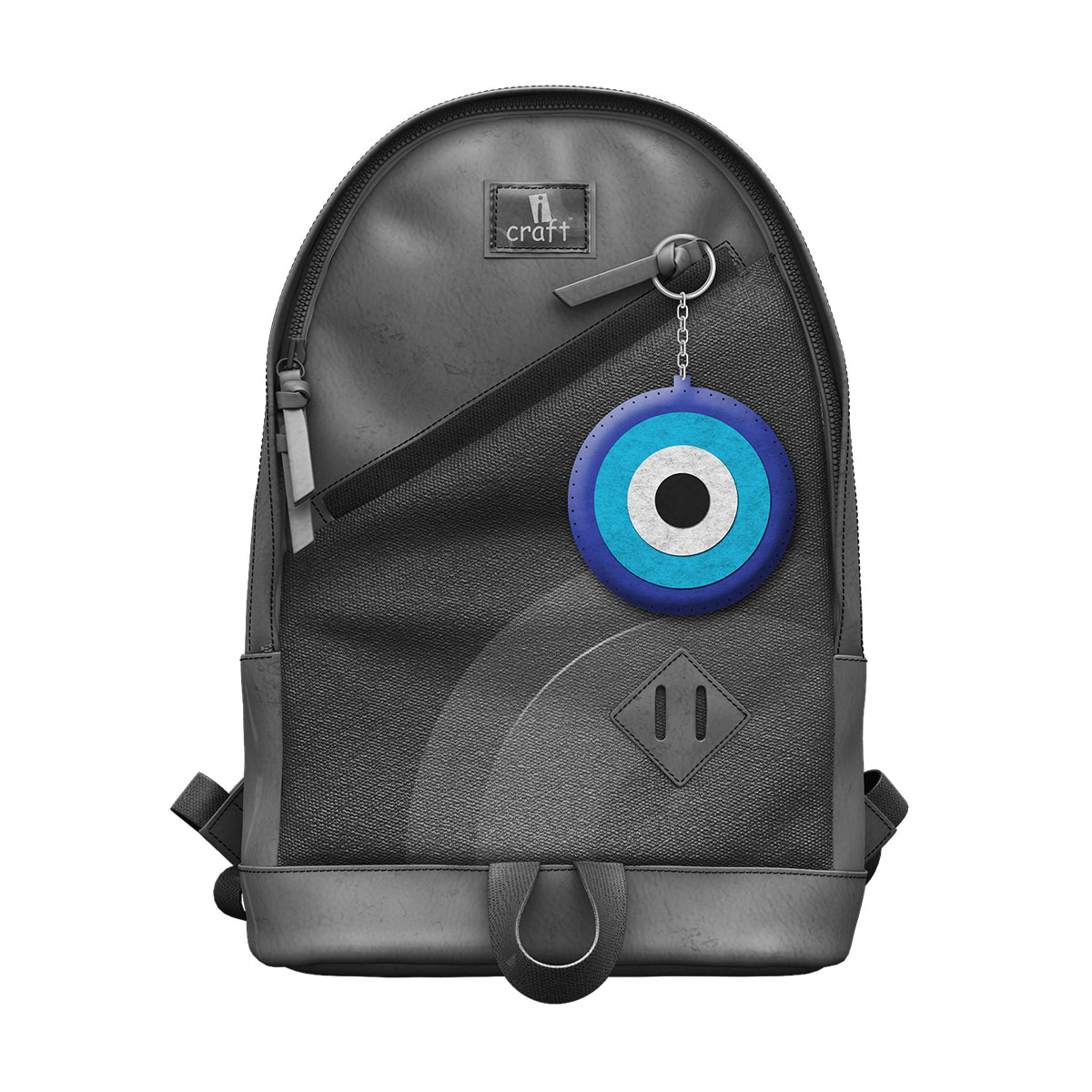 DIY Evil Eye Felt Keychain Sewing Kit for Kids – Beginner Felt Craft Kit