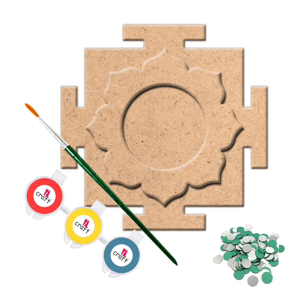 iCraft Diya Platter DIY Kit – Paint & Decorate Festive Home Décor- - FB 73