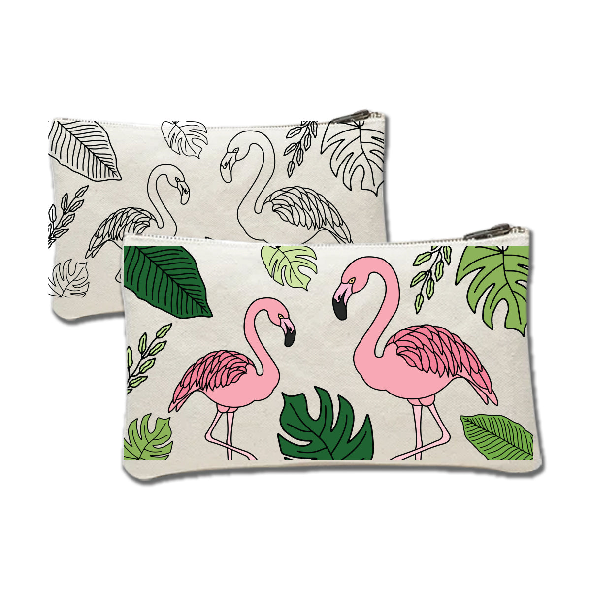 Flamingo Canvas Pouch Painting Kit for Kids – Paint Your Own Pencil Case Craft Set