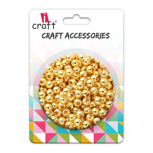 “Golden Moti Beads -M Illuminate Your Creations!”Pack Of 20 Grams