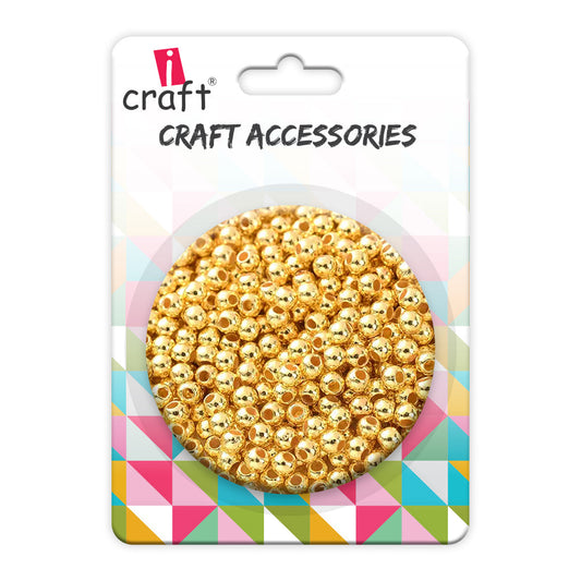 “Golden Moti Beads -S Illuminate Your Creations!”Pack Of 20 Grams