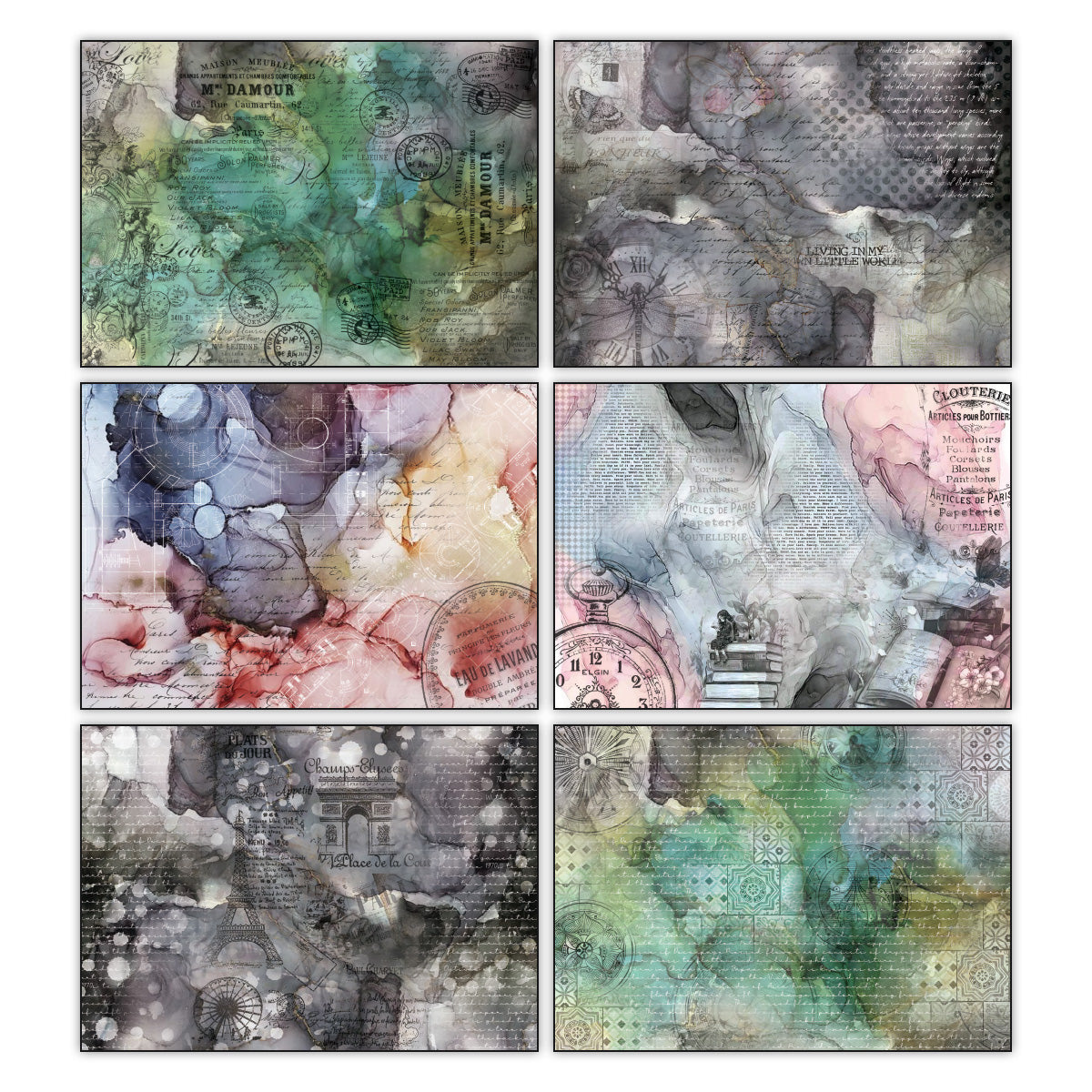 iCraft Vibrant Dreams Patterned Cardstock - 24 pattern sheets (5” x 7”)