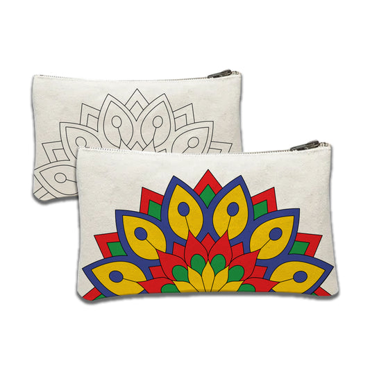 Mandala Canvas Pouch Painting Kit for Kids – Paint Your Own Craft Set