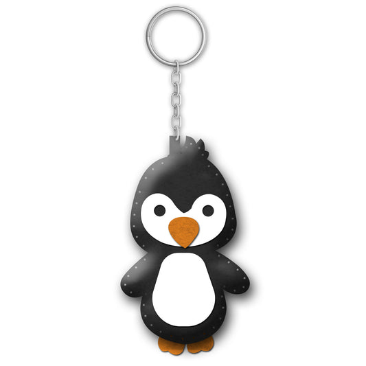 Felt Keychain Sewing Kit for Kids | Beginner Felt Craft Kit - Penguin