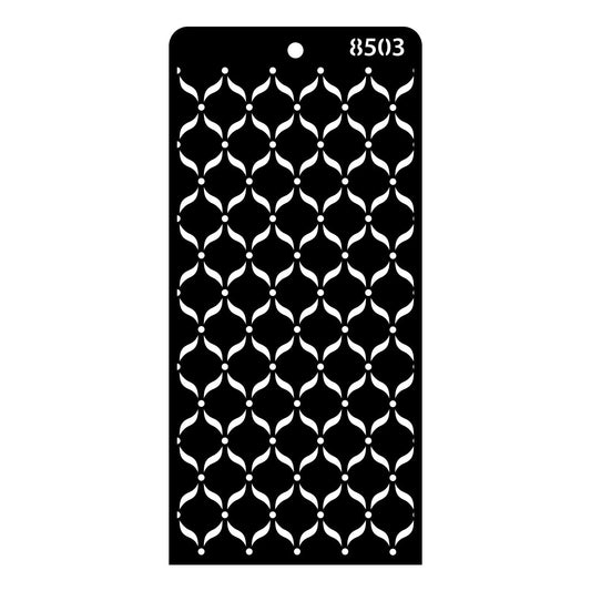 iCraft Multi-Surface Stencils - Perfect for Walls, DIY & Resin Art Projects | Reusable | Layering 4" x 8" Stencil-8503