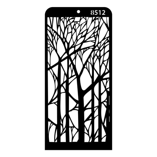iCraft Multi-Surface Stencils - Perfect for Walls, DIY & Resin Art Projects | Reusable | Layering 4" x 8" Stencil-8512