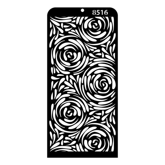 iCraft Multi-Surface Stencils - Perfect for Walls, DIY & Resin Art Projects | Reusable | Layering 4" x 8" Stencil-8516