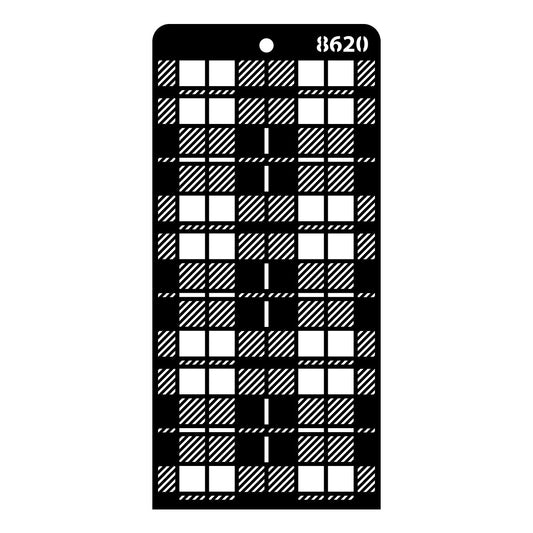 iCraft Multi-Surface Stencils - Perfect for Walls, DIY & Resin Art Projects | Reusable | Layering 4" x 8" Stencil-8620