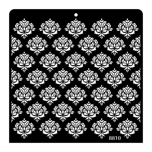 iCraft Multi-Surface Stencils - Perfect for Walls, DIY & Resin Art Projects | Reusable |12" x 12" Stencil-8810