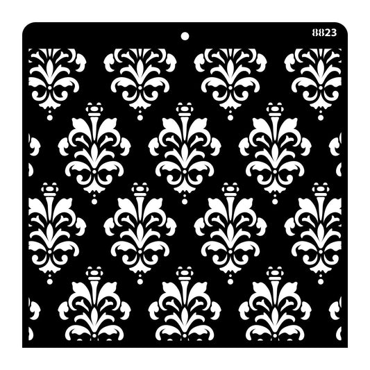 iCraft Multi-Surface Stencils - Perfect for Walls, DIY & Resin Art Projects | Reusable |12" x 12" Stencil-8823