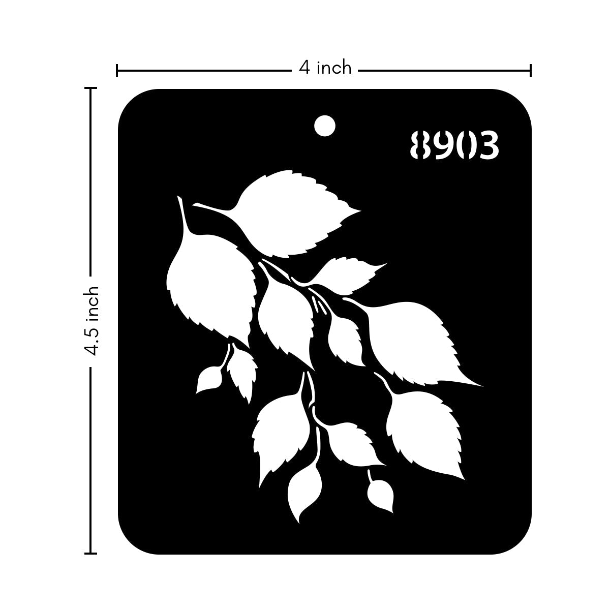 iCraft Multi-Surface Stencils - Perfect for Walls, DIY & Resin Art Projects | Reusable |Mini Stencil 4"x 4"-8903
