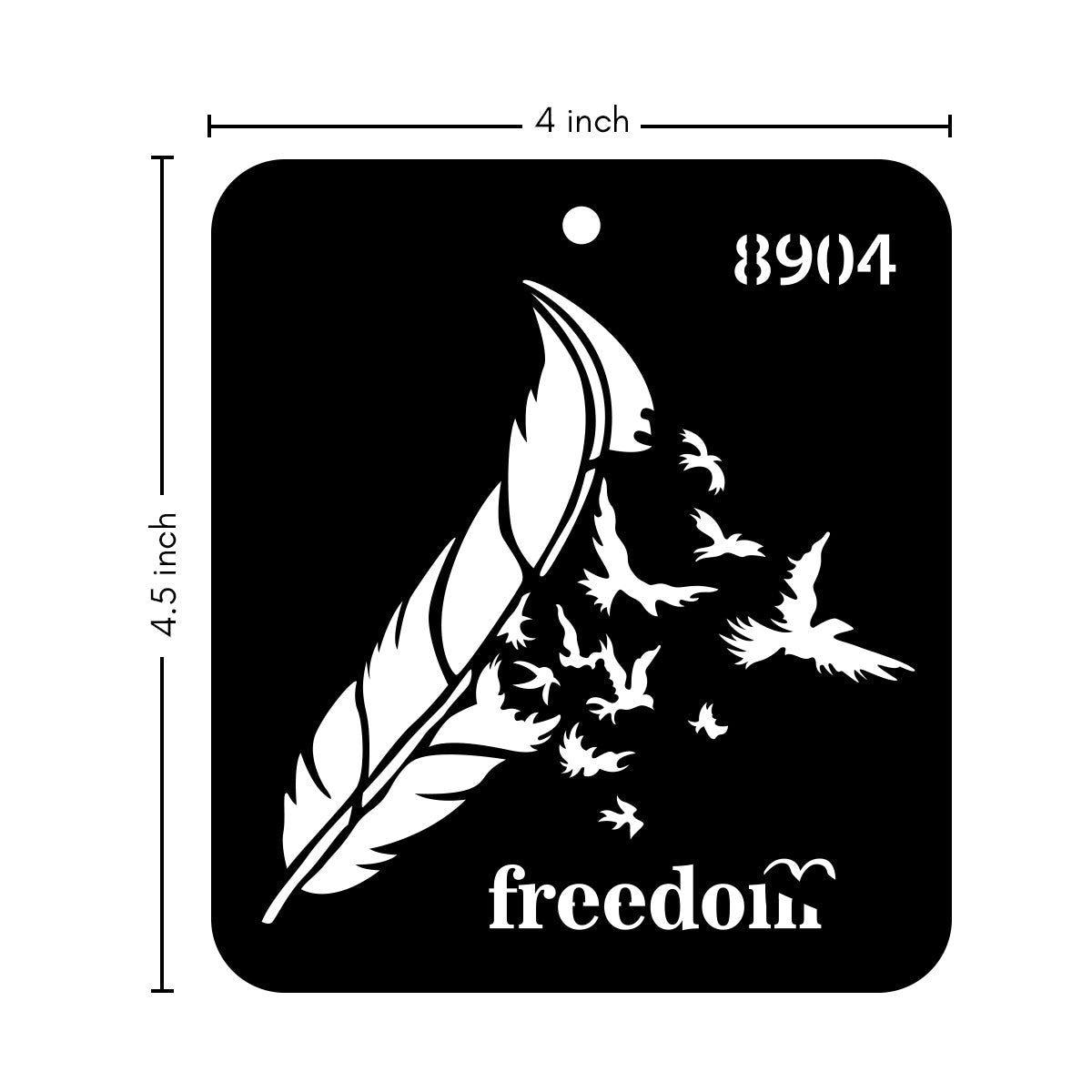 iCraft Multi-Surface Stencils - Perfect for Walls, DIY & Resin Art Projects | Reusable |Mini Stencil 4"x 4"-8904