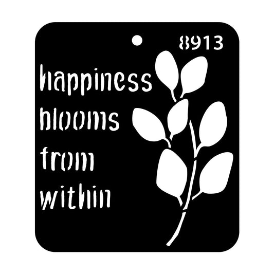 iCraft Multi-Surface Stencils - Perfect for Walls, DIY & Resin Art Projects | Reusable |Mini Stencil 4"x 4"-8913