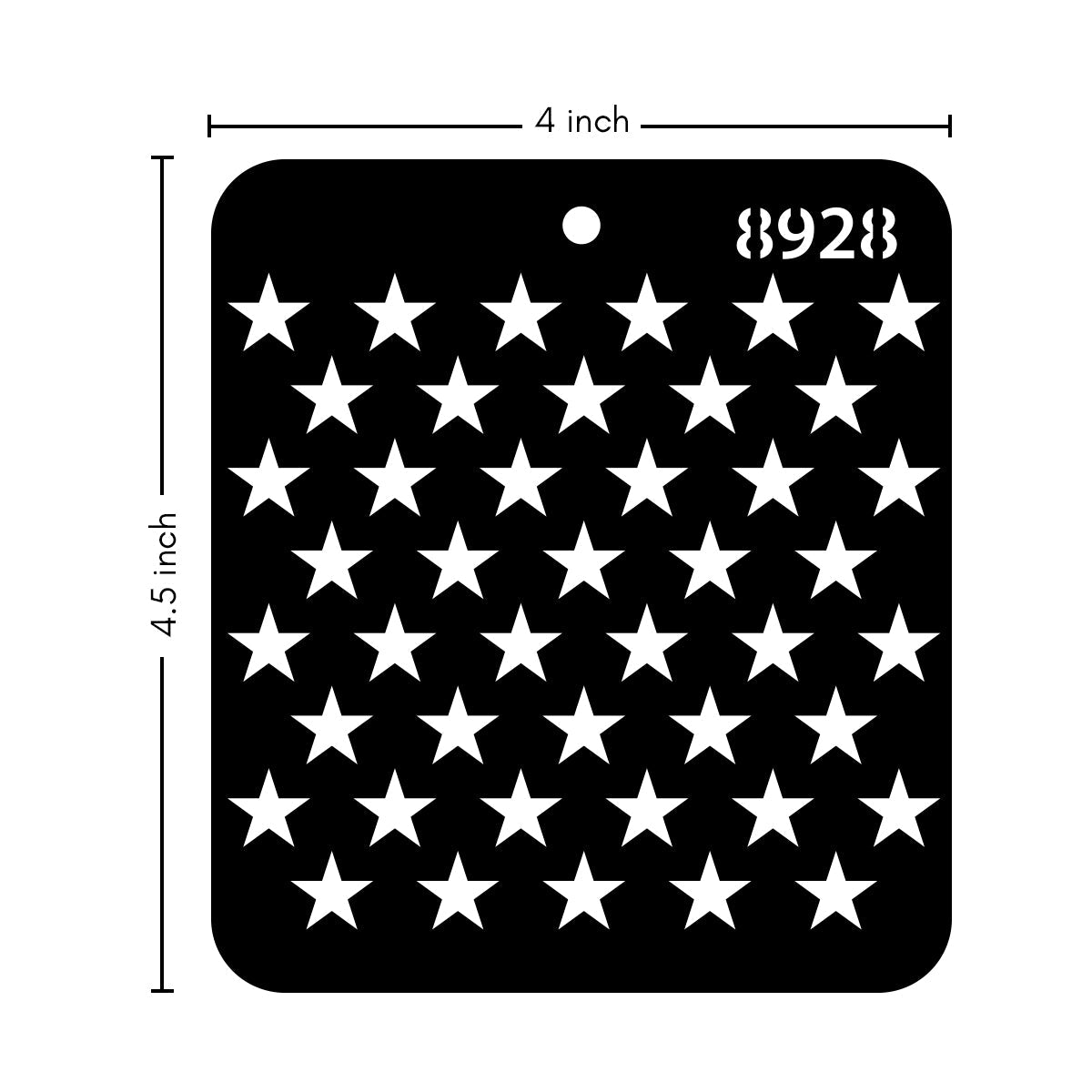 iCraft Multi-Surface Stencils - Perfect for Walls, DIY & Resin Art Projects | Reusable |Mini Stencil 4"x 4"-8928
