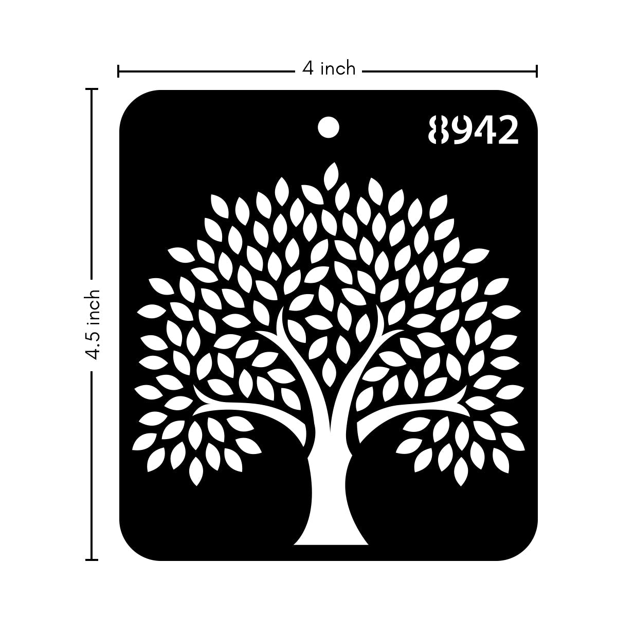 iCraft Multi-Surface Stencils - Perfect for Walls, DIY & Resin Art Projects | Reusable |Mini Stencil 4"x 4"-8942