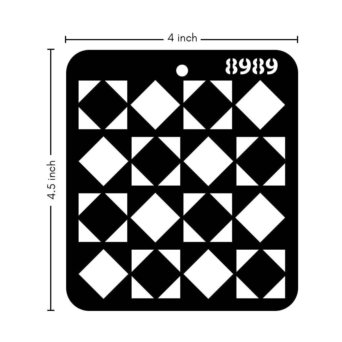 iCraft Multi-Surface Stencils - Perfect for Walls, DIY & Resin Art Projects | Reusable |Mini Stencil 4"x 4"-8989