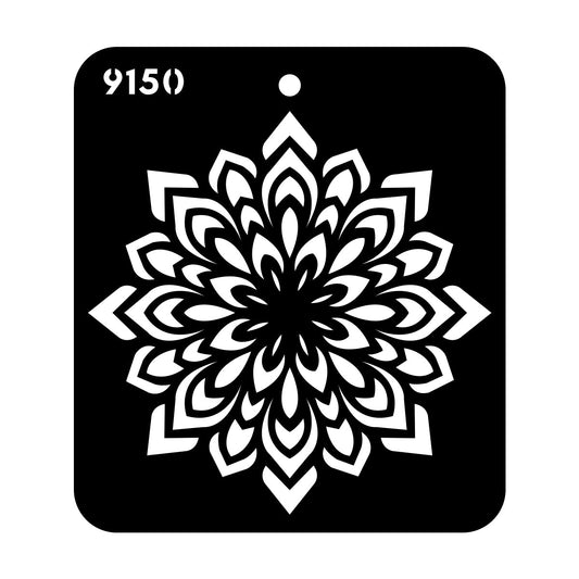 iCraft Multi-Surface Stencils - Perfect for Walls, DIY & Resin Art Projects | Reusable |Mini Stencil 4"x 4"-9150