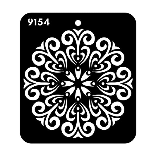 iCraft Multi-Surface Stencils - Perfect for Walls, DIY & Resin Art Projects | Reusable |Mini Stencil 4"x 4"-9154