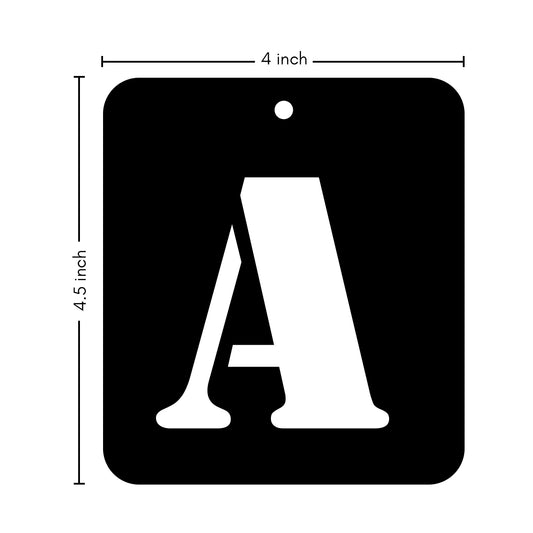 iCraft Alphabet Stencil 4" x 4" - ICS-1 (A)