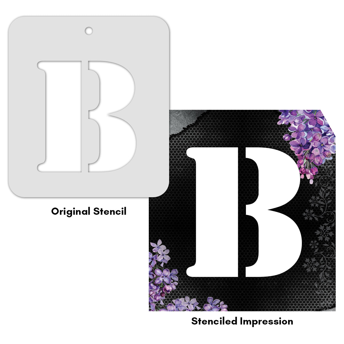 iCraft Alphabet Stencil 4" x 4" - ICS-2 (B)