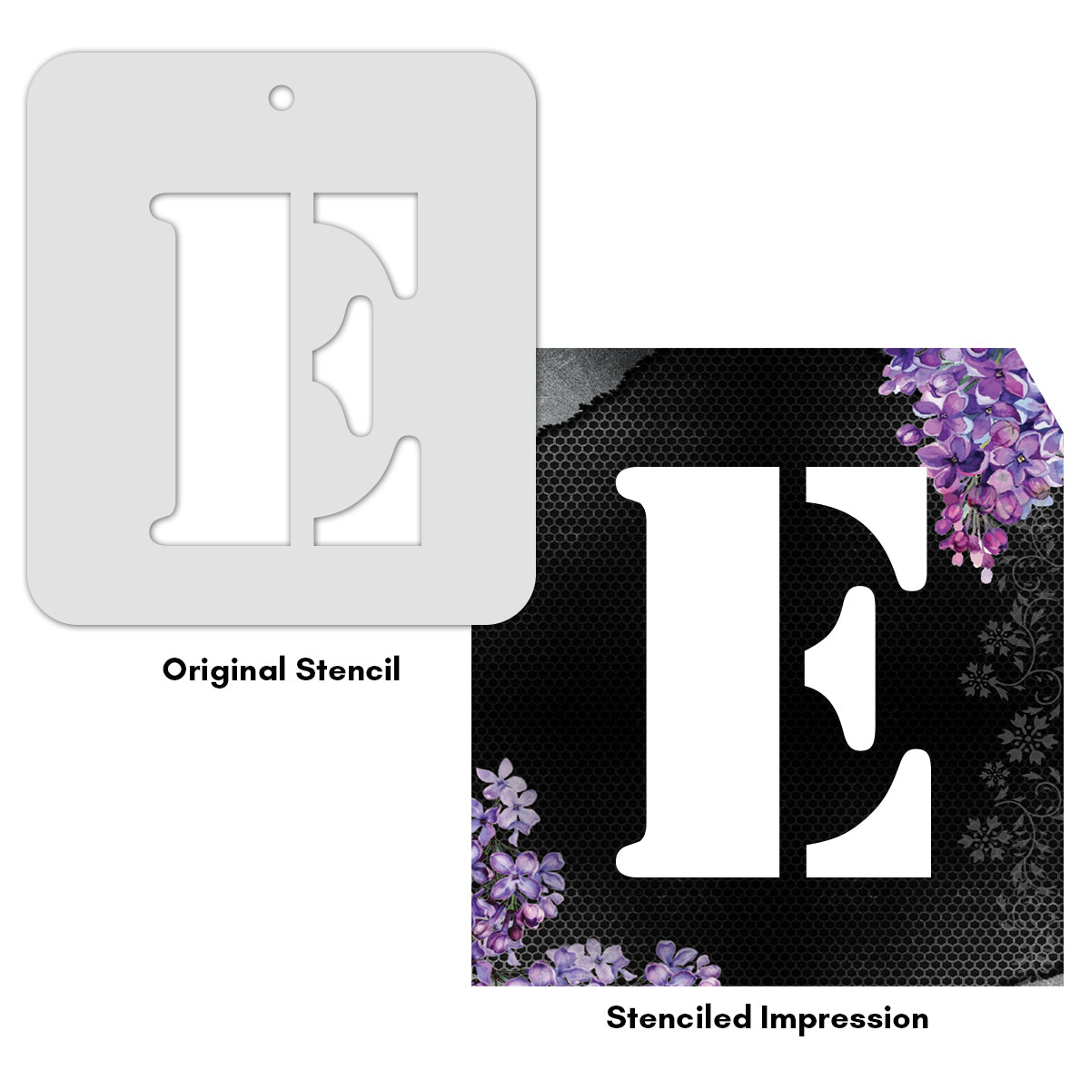 iCraft Alphabet Stencil 4" x 4" - ICS-5 (E)
