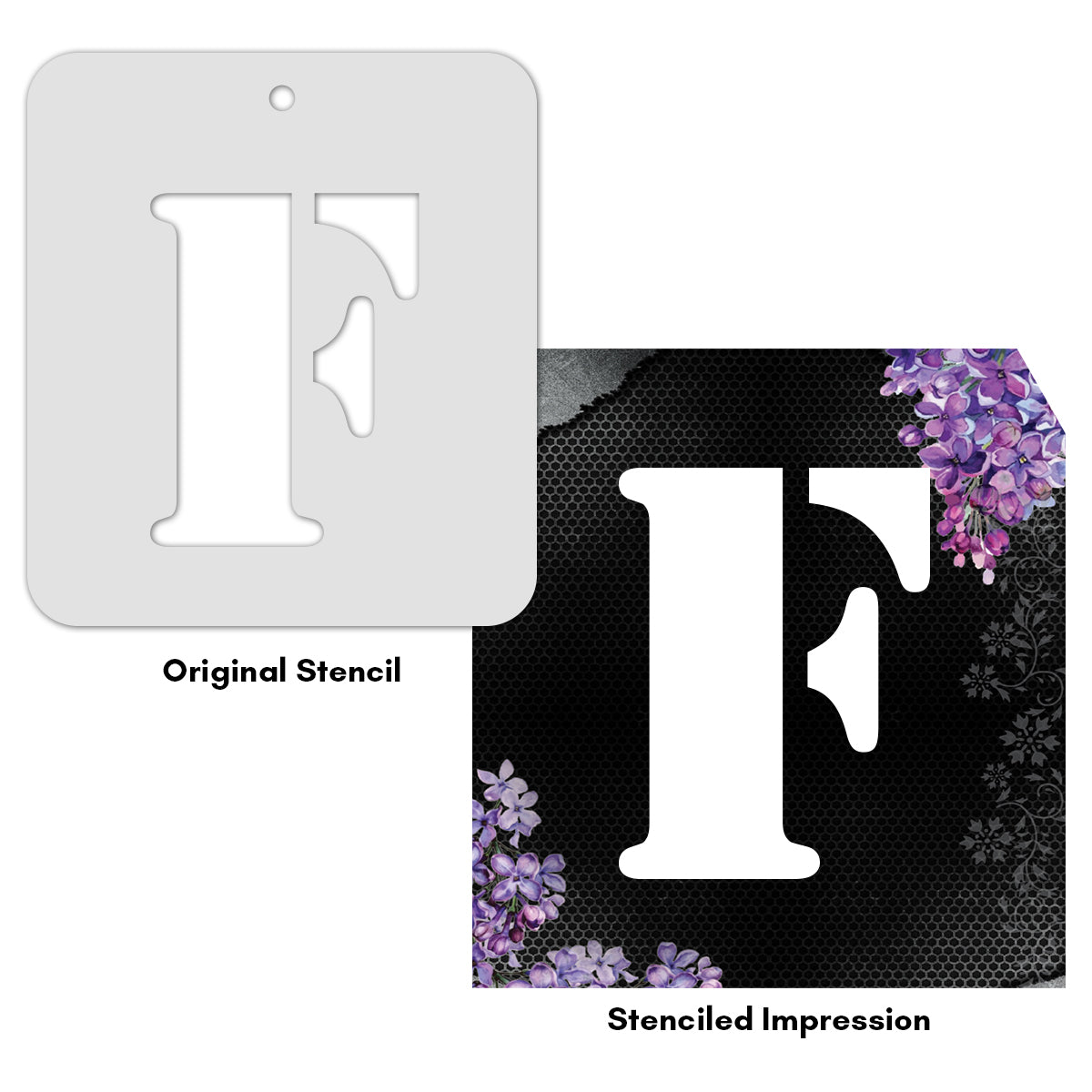 iCraft Alphabet Stencil 4" x 4" - ICS-6 (F)