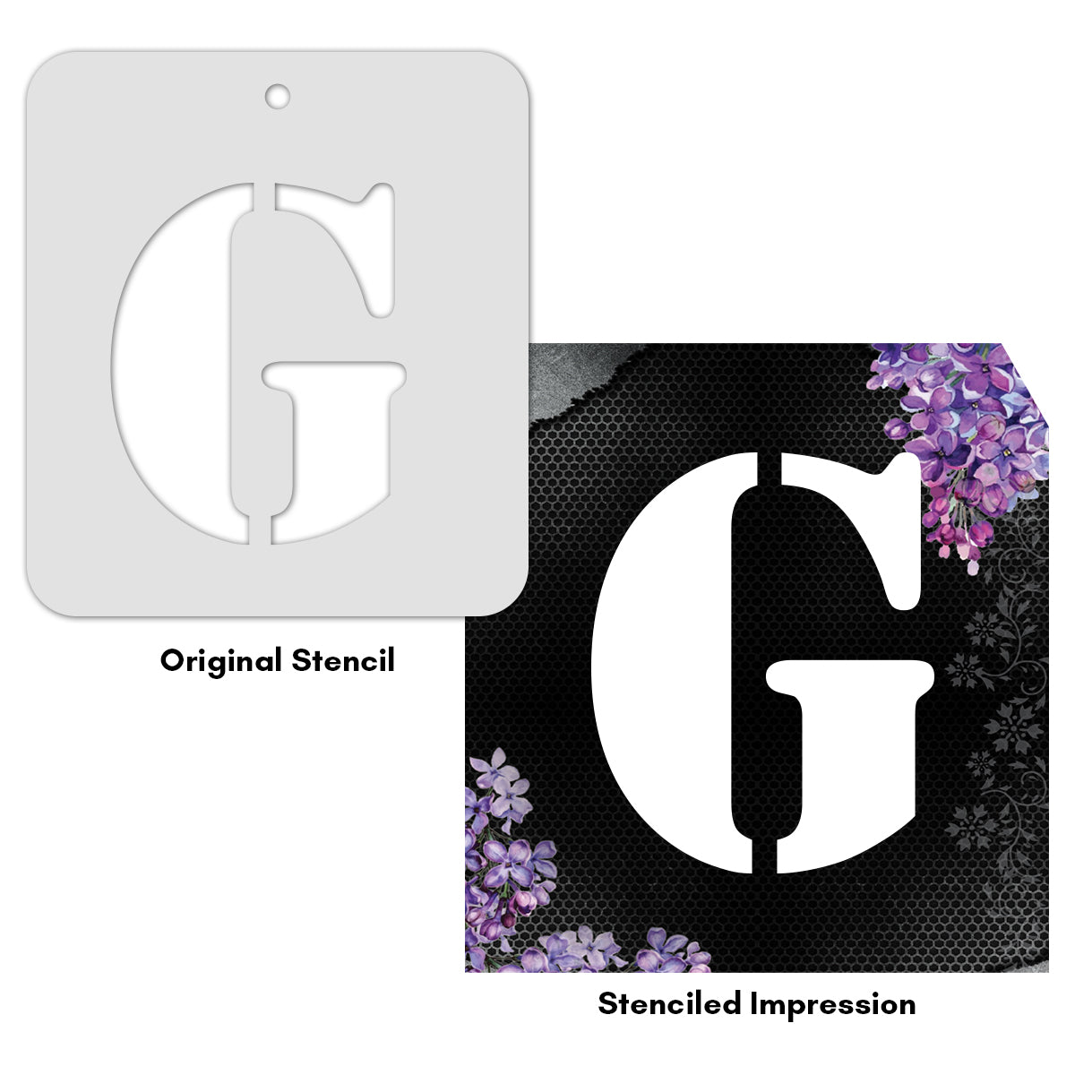 iCraft Alphabet Stencil 4" x 4" - ICS-7 (G)
