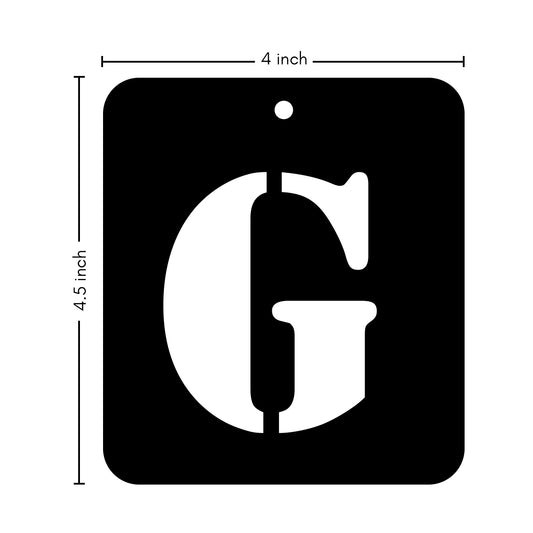 iCraft Alphabet Stencil 4" x 4" - ICS-7 (G)