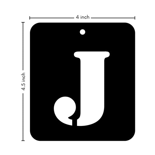 iCraft Alphabet Stencil 4" x 4" - ICS-10 (J)