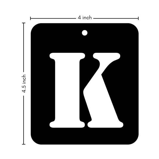 iCraft Alphabet Stencil 4" x 4" - ICS-11 (K)