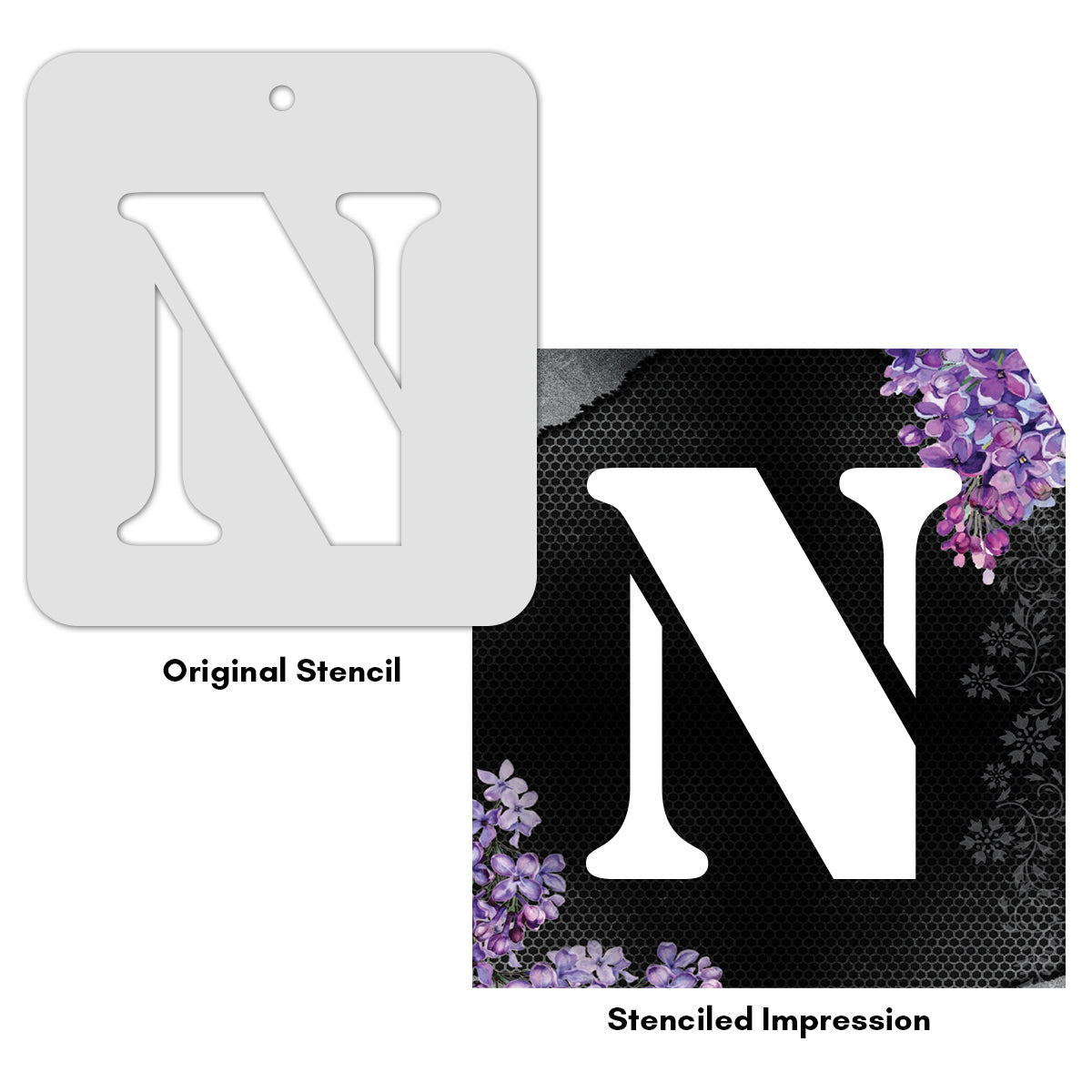 iCraft Alphabet Stencil 4" x 4" - ICS-14 (N)