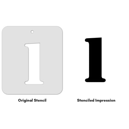 iCraft Numeric Stencil 4" x 4" - ICS-27 (1)
