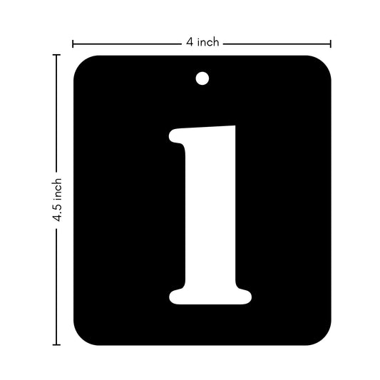 iCraft Numeric Stencil 4" x 4" - ICS-27 (1)