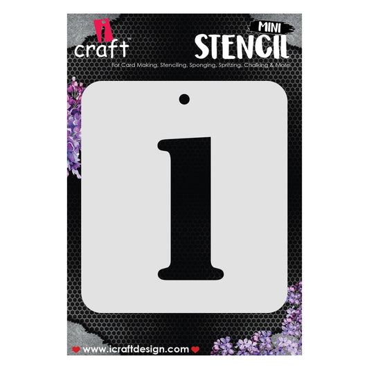 iCraft Numeric Stencil 4" x 4" - ICS-27 (1)