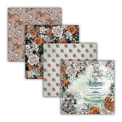 iCraft Country Garden 8" x 8" Patterned Papers (Pack of 24 Sheets)