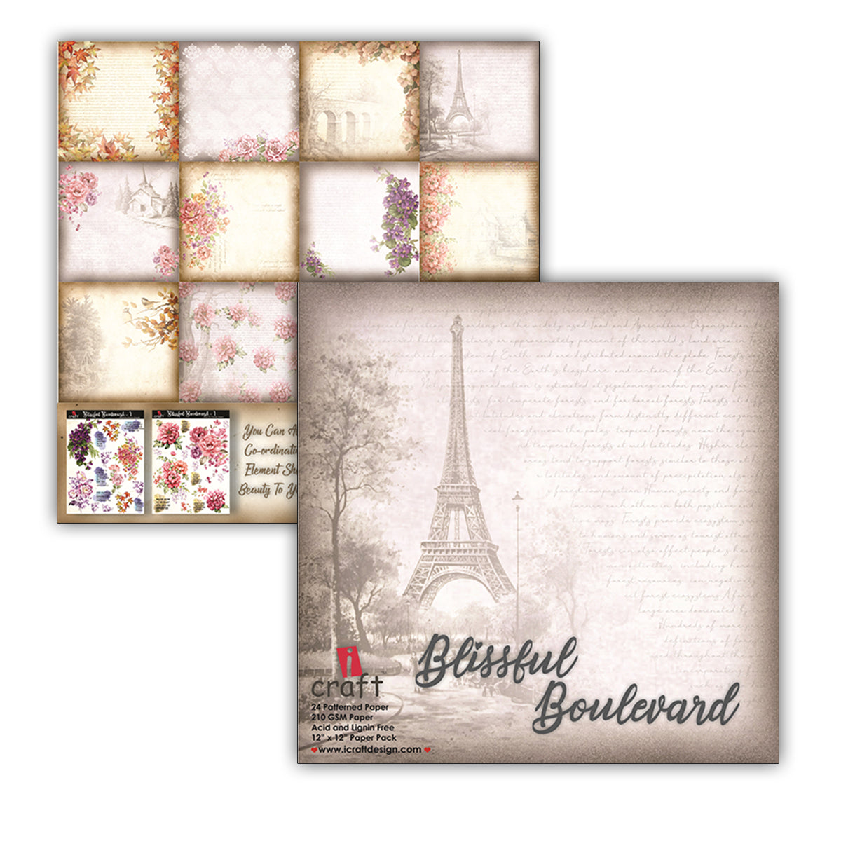 Blissful Boulevard 6" x 6" Patterned Papers (Pack of 24 Sheets)