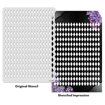 iCraft Multi-Surface Stencils - Perfect for Walls, DIY & Resin Art Projects | Reusable |A4 Stencil-12001
