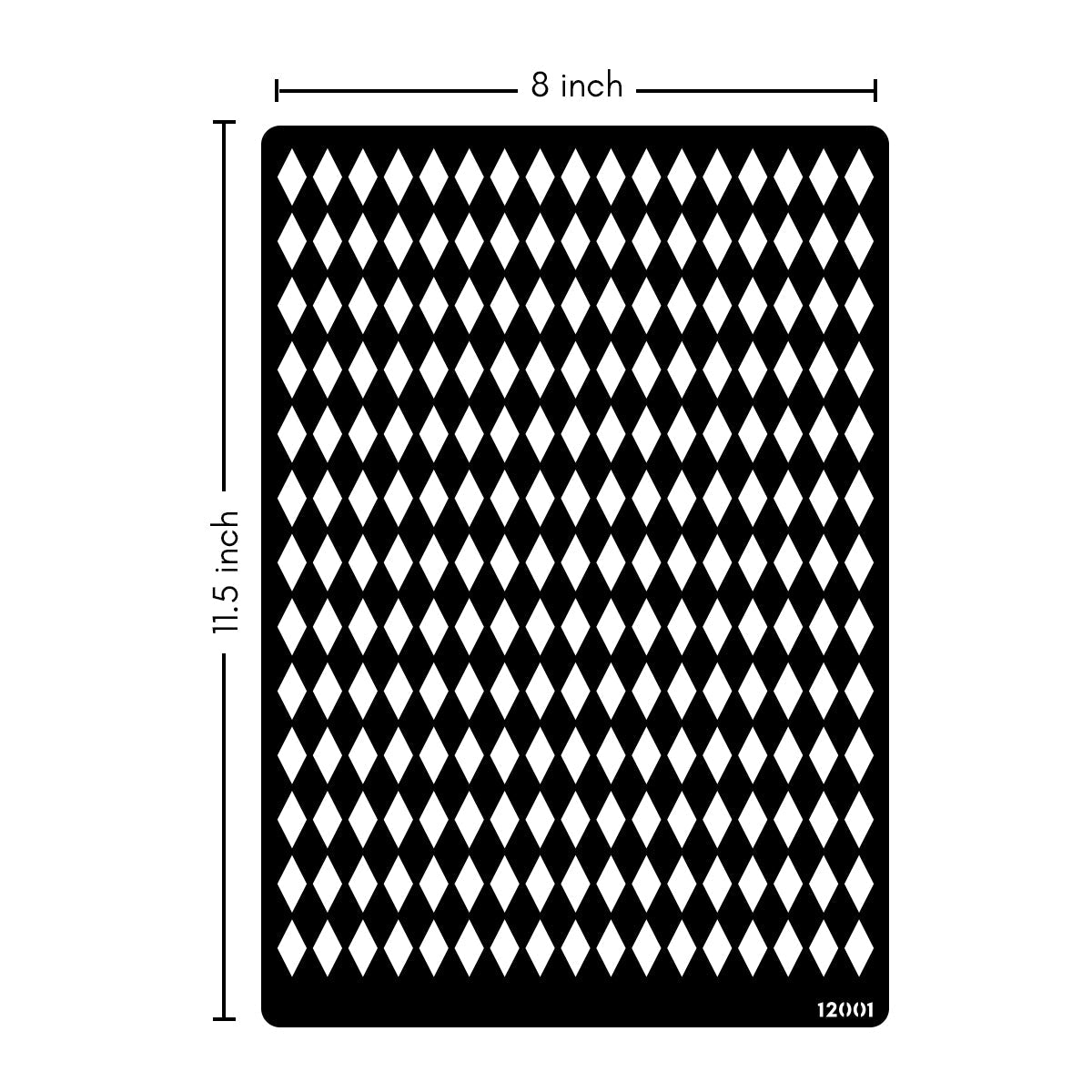 iCraft Multi-Surface Stencils - Perfect for Walls, DIY & Resin Art Projects | Reusable |A4 Stencil-12001