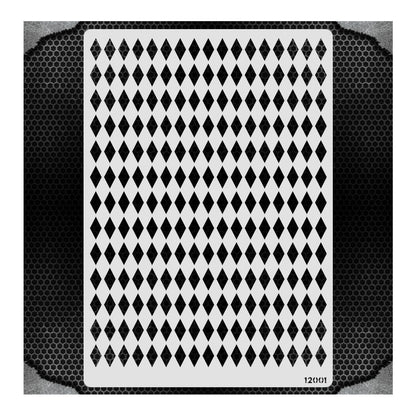 iCraft Multi-Surface Stencils - Perfect for Walls, DIY & Resin Art Projects | Reusable |A4 Stencil-12001