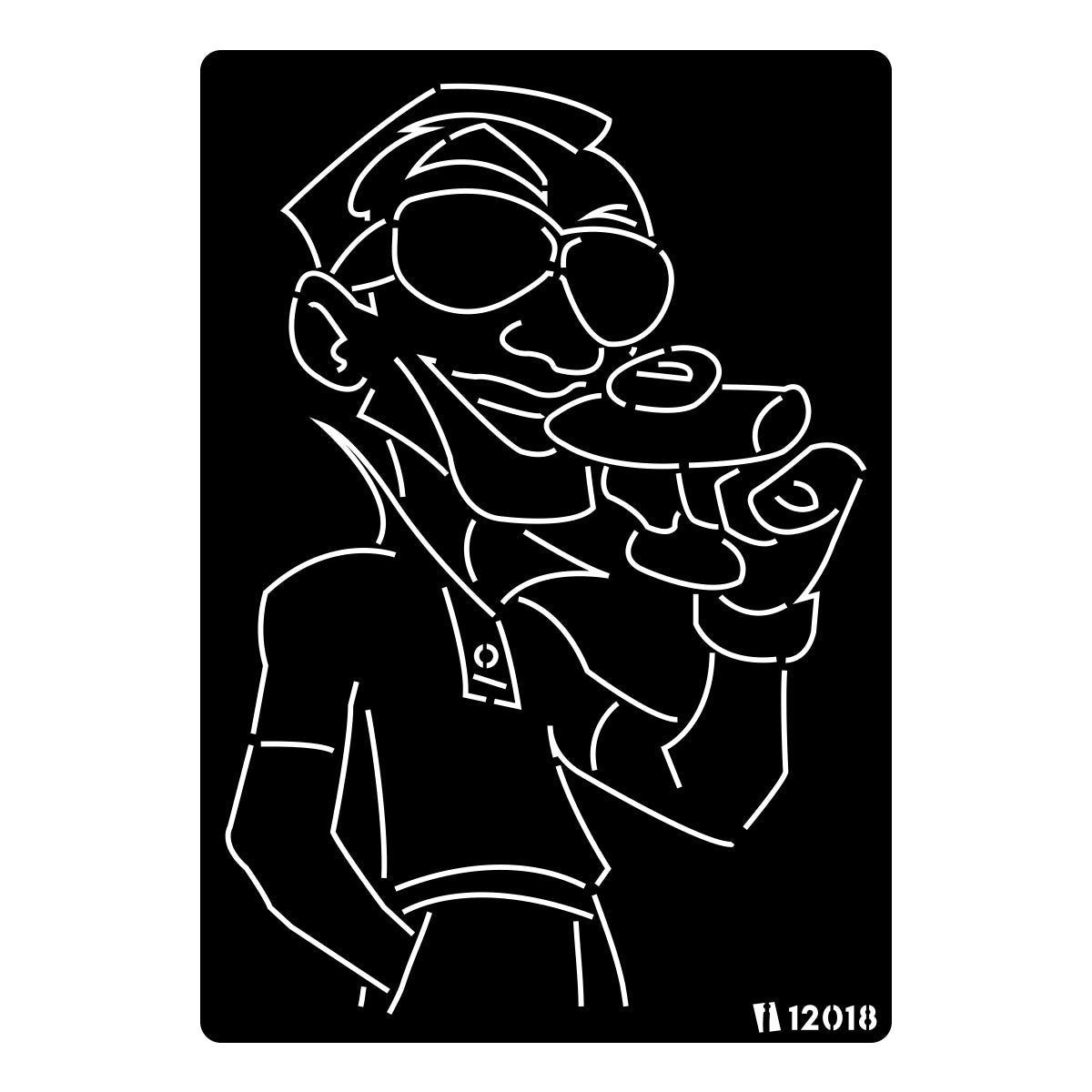 iCraft Multi-Surface Stencils - Perfect for Walls, DIY & Resin Art Projects | Reusable |A4 Stencil-12018