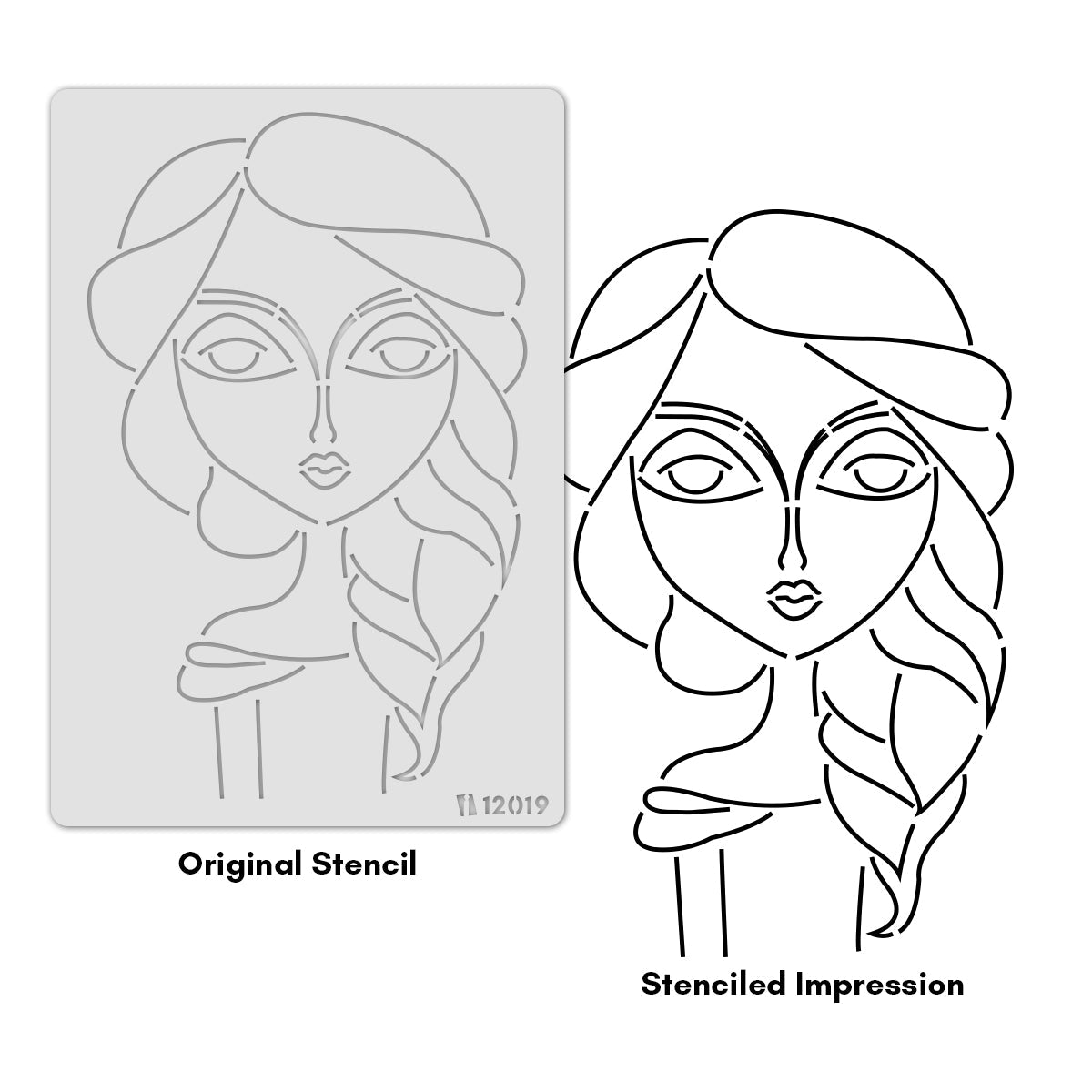 iCraft Multi-Surface Stencils - Perfect for Walls, DIY & Resin Art Projects | Reusable |A4 Stencil-12019